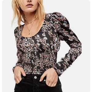 Free People Santiago Print Blouse